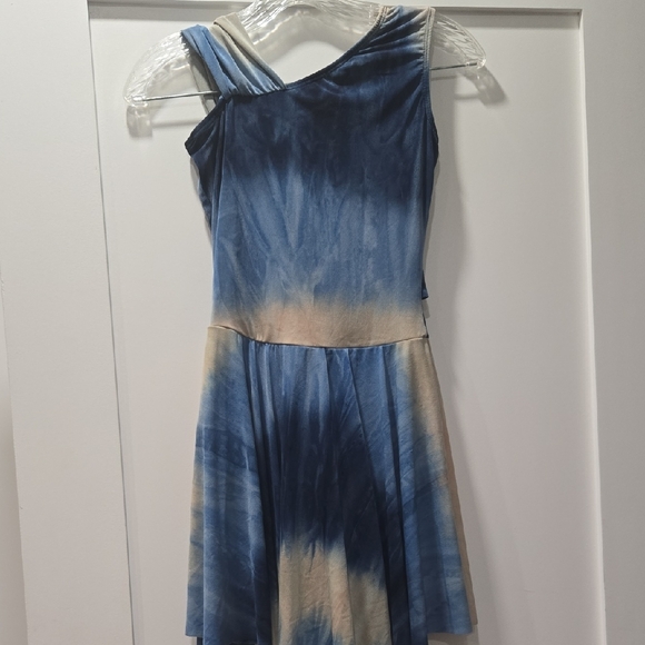 HALLOWEEN! Ice Skater Blue and Cream Dress/leotard, S/M - Competiton Quality - Picture 4 of 5